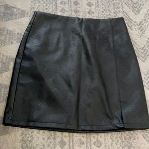 Top shop faux leather skirt